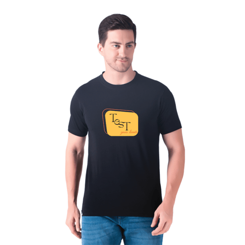 Men Black Regular Printed T-shirt: Test Your Limits